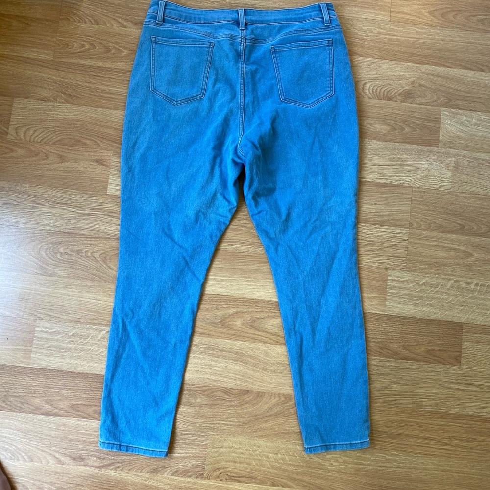 NOBO High‎ Rise Skinny Jean sz 16 Light wash - Picture 2 of 5